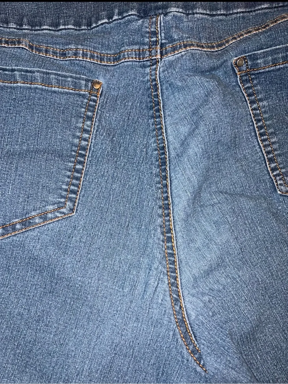 🔴Nine West Blue Skimmers & Time And Tru Denim Long Shorts Large